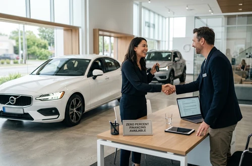 Customer getting answers about their car loan